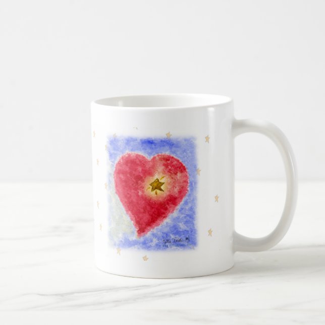 Heart on White Mug (Right)