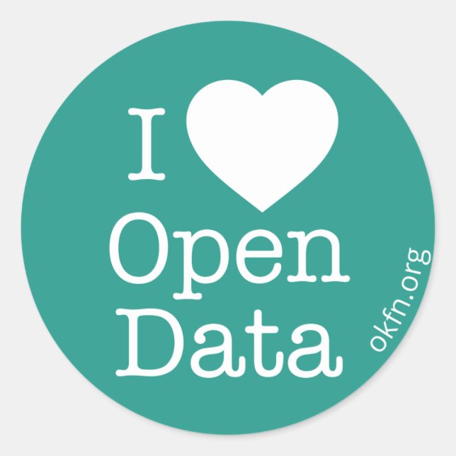 Heart Open Data Stickers (Front)