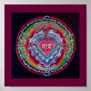 Heart Opening Mandala Print