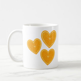 Heart Orange Mug – Cute Citrus Coffee Cup