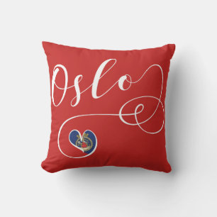 Heart Oslo Pillow, Norway Cushion
