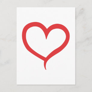 Heart Outline Postcard