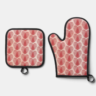 Heart Oven Mitt & Pot Holder Set