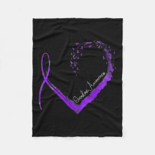 Heart Overdose Awareness Fleece Blanket