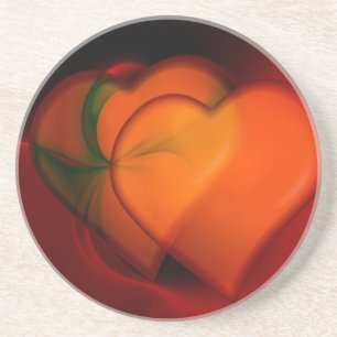 Heart Painting Coaster