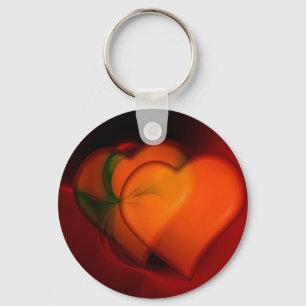Heart Painting Key Ring