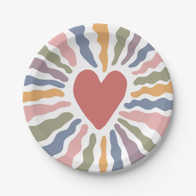 Heart Paper Plate (Front)