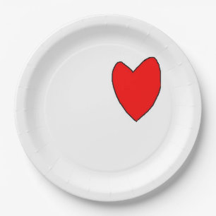 "heART" Paper Plate