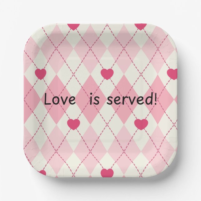 Heart paper plates (Front)