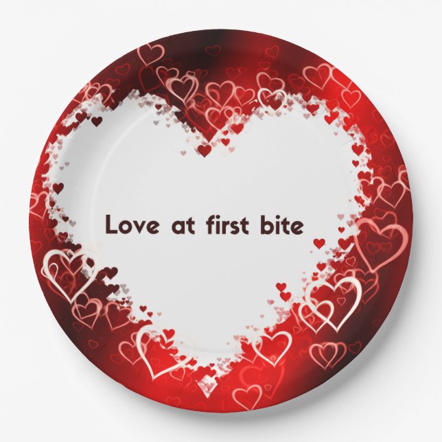 Heart Paper Plates (Front)