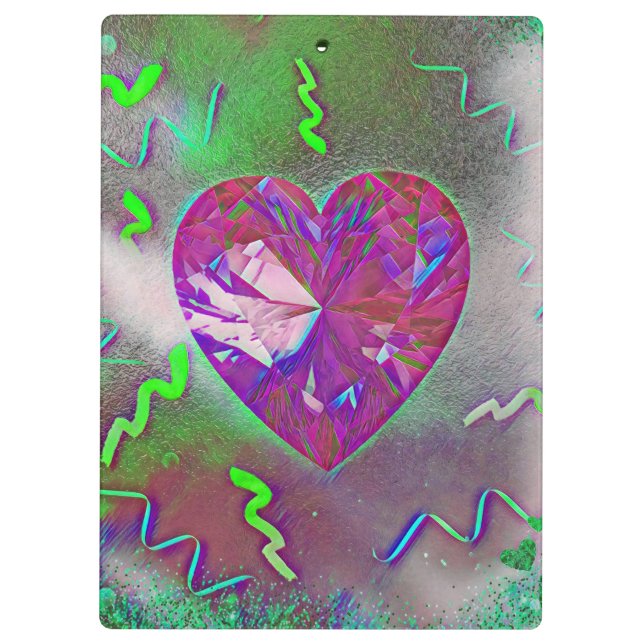 Heart Party  Clipboard (Back)