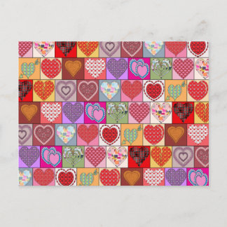 HEART PATCHES POSTCARD