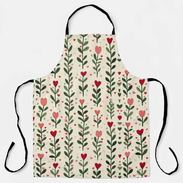 Heart pattern Aprones Apron (Front)