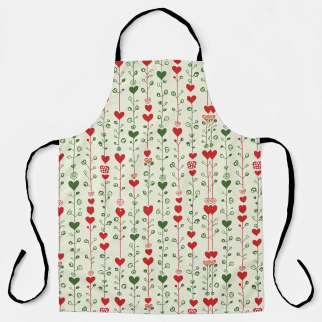 Heart pattern Aprones Apron (Front)