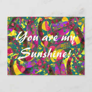 HEART pattern ART 12 + your text Postcard