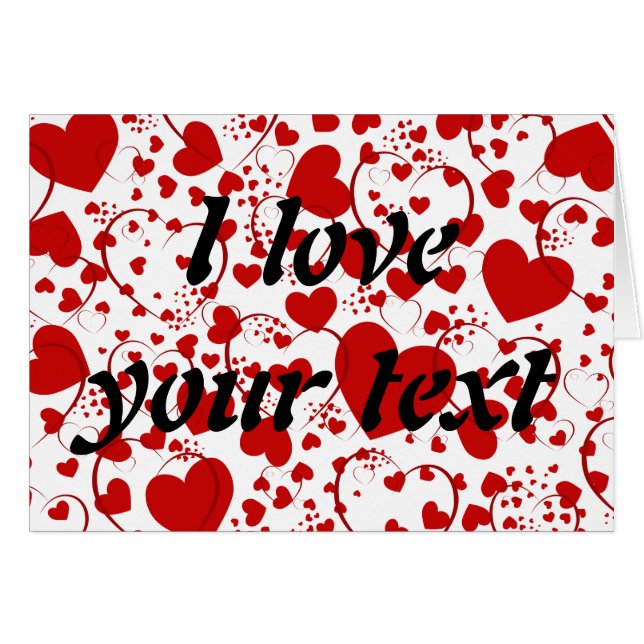 HEART Pattern ART 5 + your text (Front Horizontal)
