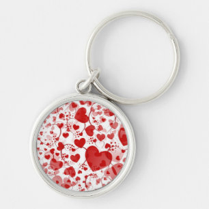 HEART pattern ART 7 Key Ring