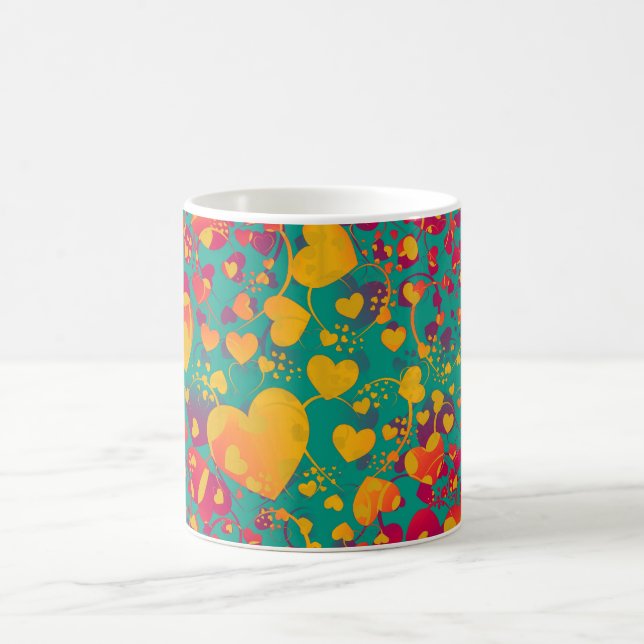 HEART pattern ART 9 Coffee Mug (Center)