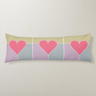 Heart Pattern body pillow