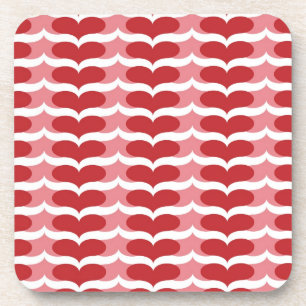 Heart pattern coaster