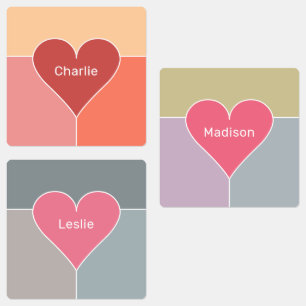 Heart Pattern custom names