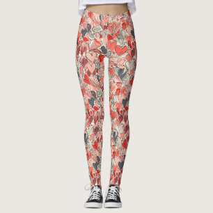 Heart Pattern - Cute and Lovely Valentine's Day Leggings