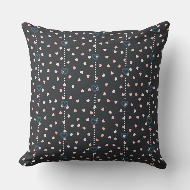 Heart Pattern Graphic Mothers Day Gift  Cushion (Front)