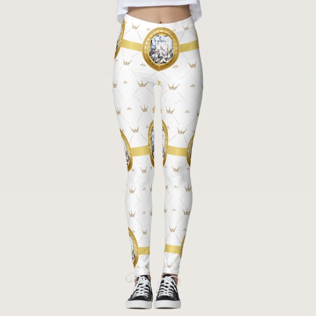 HEART  PATTERN LEGGINGS (Front)