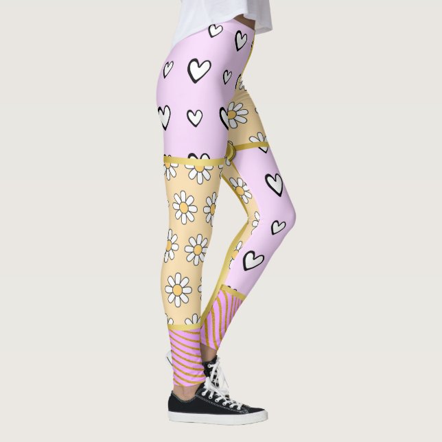 HEART  PATTERN LEGGINGS (Right)