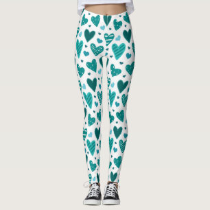 HEART PATTERN LEGGINGS