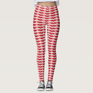 Heart pattern leggings