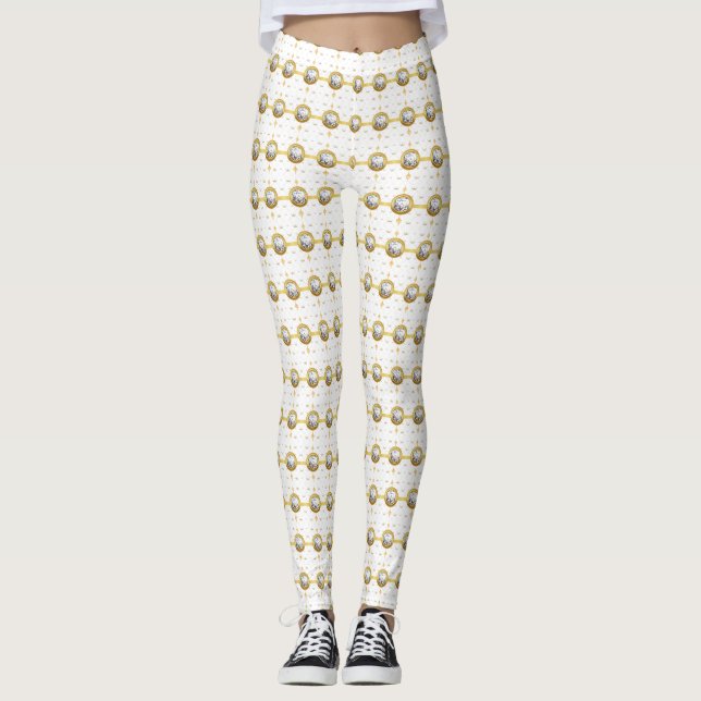 HEART  PATTERN LEGGINGS (Front)