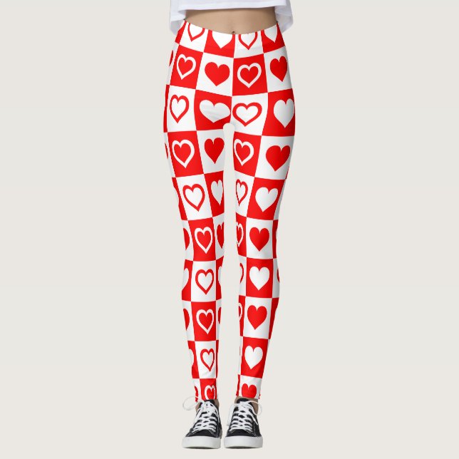 Heart Pattern Leggings (Front)