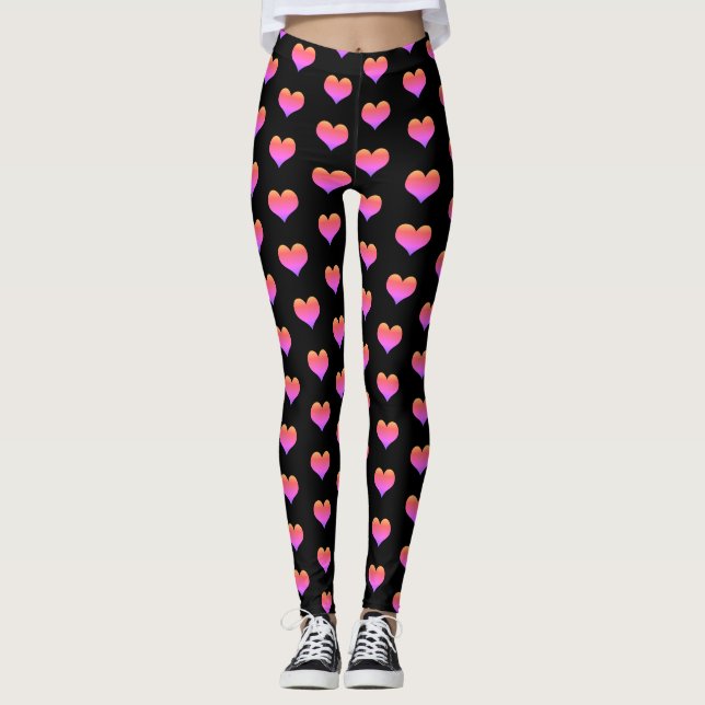 Heart Pattern Leggings (Front)