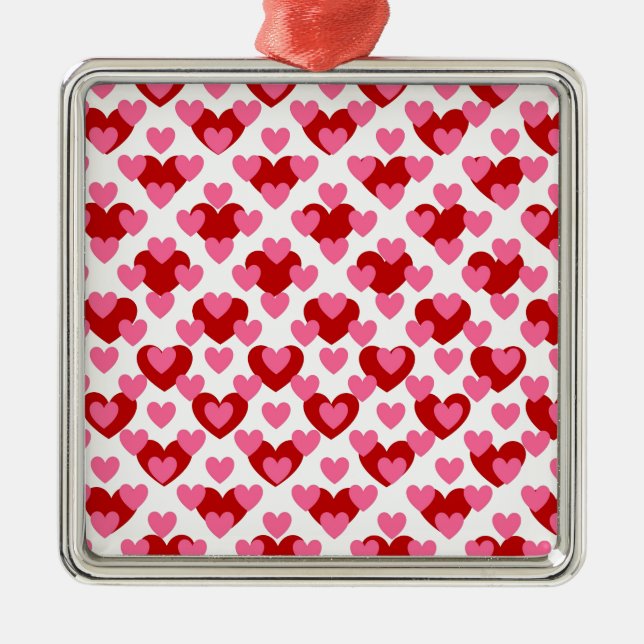 Heart Pattern Metal Tree Decoration (Front)