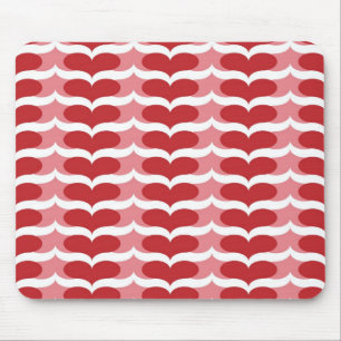 Heart pattern mouse mat