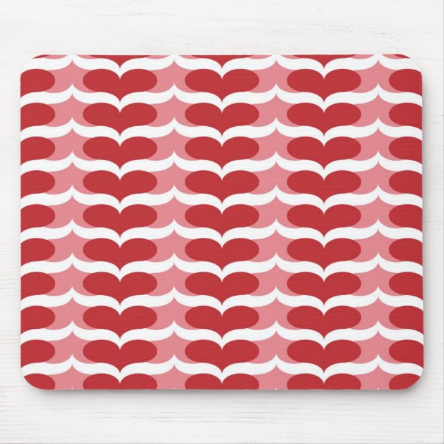 Heart pattern mouse mat (Front)