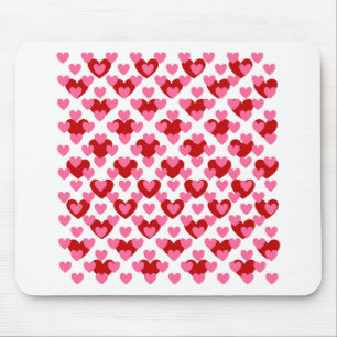 Heart Pattern Mouse Mat