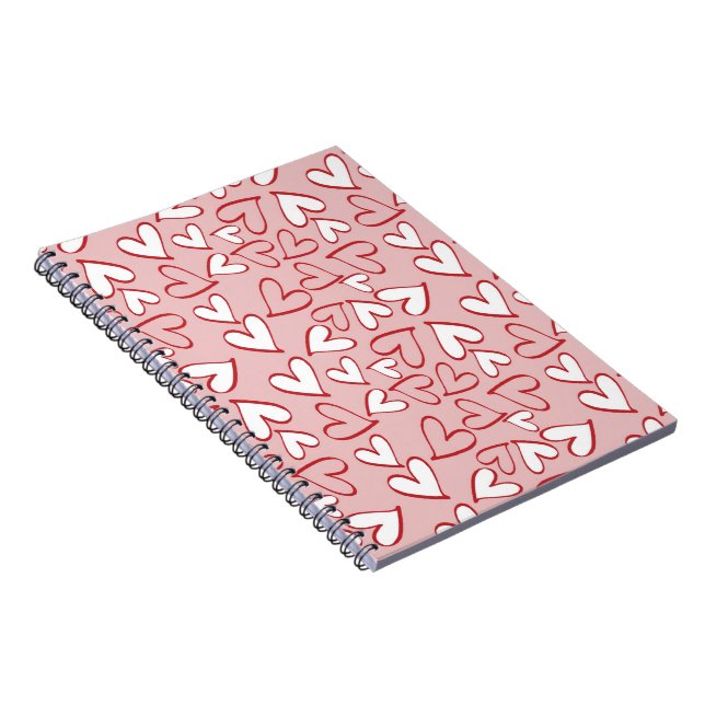 Heart Pattern Notebook (Right Side)