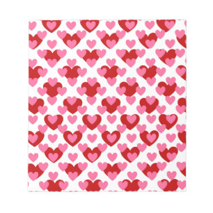 Heart Pattern Notepad