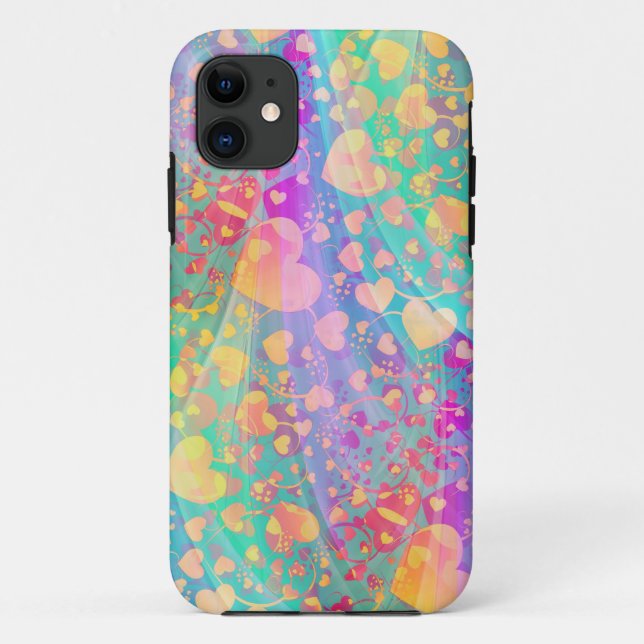 HEART pattern - pastel Case-Mate iPhone Case (Back)