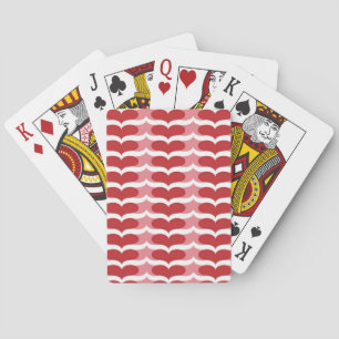 Heart pattern playing cards