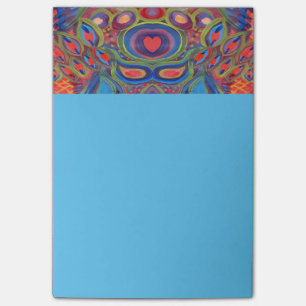 heart pattern post-it note
