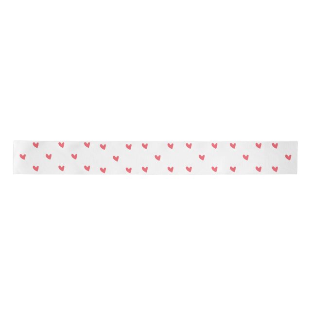Heart Pattern Satin Ribbon (Front)