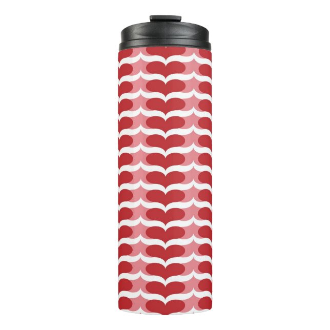 Heart pattern thermal tumbler (Front)