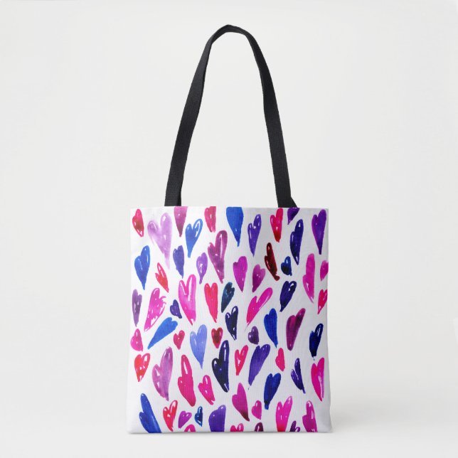 Heart pattern tote bag (Front)