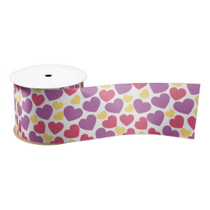Heart Pattern   Valentine's Day Satin Ribbon