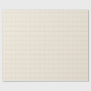 Heart Pattern with Orange & Brown Hearts Wrapping Paper