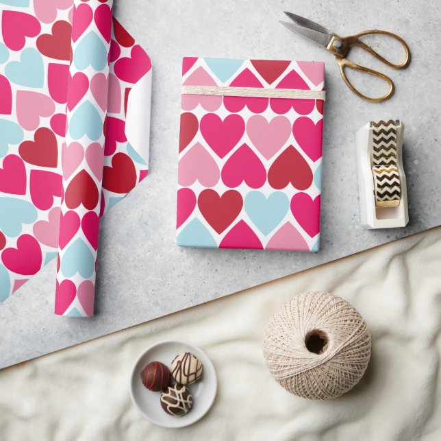Heart Pattern Wrapping Paper (Crafts)
