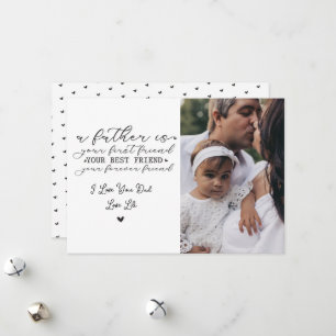 Heart‑Patterned Customisable Father’s Day Card 